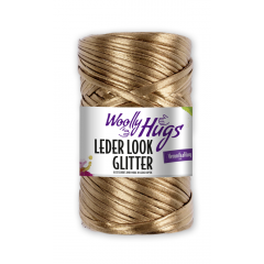 Woolly Hugs Leder Look Glitter - kupfer metallic (Vorbestellung)