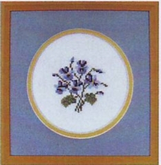 Stickpackung Oehlenschläger - Blaue Veilchen 10x10 cm