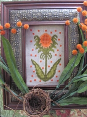 Stickvorlage By The Bay Needleart - Funky Flower Holly