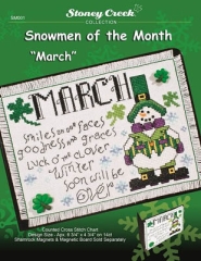 Stickvorlage Stoney Creek Collection - Snowmen Of The Month March