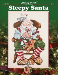 Stickvorlage Stoney Creek Collection - Sleepy Santa