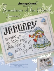 Stickvorlage Stoney Creek Collection - Snowmen Of The Month January