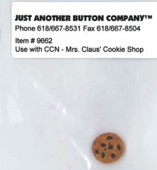 Just Another Button Company - Button Santa's Village Mrs Claus Cookie Shop