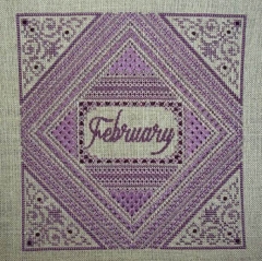 Stickvorlage Northern Expressions Needlework - Amethyst - February