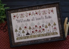 Stickvorlage Plum Street Samplers - Welcome All Hearts Home