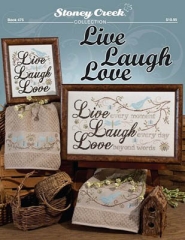 Stickvorlage Stoney Creek Collection - Live Laugh Love