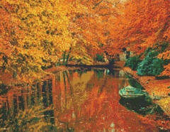 Stickvorlage Kustom Krafts - Autumn Boat Ride