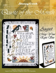 Stickvorlage Stoney Creek Collection - Quote Of The Month August