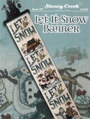 Stickvorlage Stoney Creek Collection - Let It Snow Banner