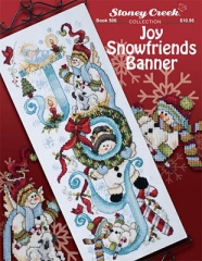 Stickvorlage Stoney Creek Collection - Joy Snowfriends Banner