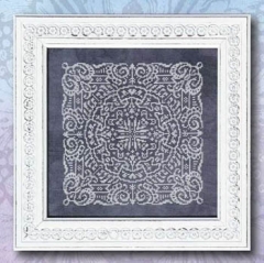 Stickvorlage Ink Circles - Chalkboard Mandala