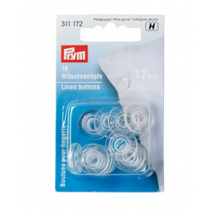 Wäscheknöpfe transparent Ø 17 mm - Prym