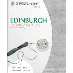 Zweigart Edinburgh Leinen 35ct - vintage grau (Precut 48x68 cm)