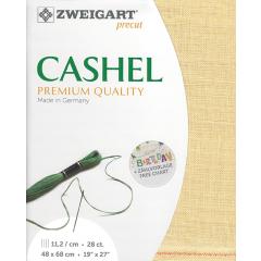 Zweigart Cashel Leinen 28ct - sand (Precut 48x68 cm)