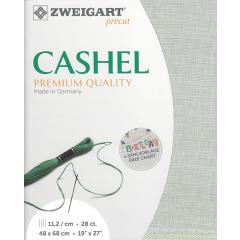 Zweigart Cashel Leinen 28ct - hellgrau (Precut 48x68 cm)