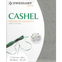 Zweigart Cashel Precut 28ct - rauchgrau (48x68 cm)