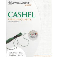 Zweigart Cashel Precut 28ct - 48x68 cm Farbe 101 naturweiß