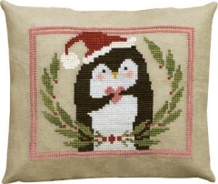 Stickvorlage Artful Offerings - Pinny Penguins Heart Of Christmas