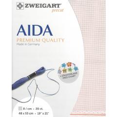 Zweigart Aida Extra Fine Precut 20ct - rose blush (48x53 cm)