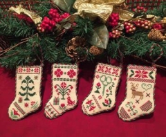 Stickvorlage Scissor Tail Designs - Christmas Stocking Ornaments