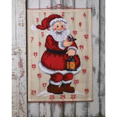 Permin Stickpackung - Adventskalender Weihnachtsmann