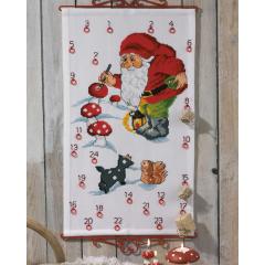 Permin Stickpackung - Adventskalender Malender Weihnachtsmann