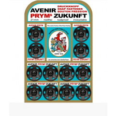 Annäh-Druckknöpfe Ø 21 mm schwarz - Prym