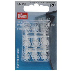 Annäh-Druckknöpfe Ø 10 mm transparent - Prym