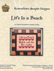 Stickvorlage Queenstown Sampler Designs - Life Is A Beach