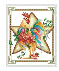 Stickvorlage Vickery Collection - December Rooster