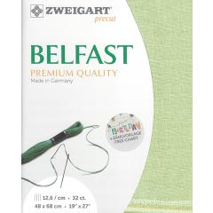 Zweigart Belfast Leinen 32ct - resedagrün (Precut 48x68 cm)