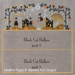 Stickvorlage Barbara Ana - Black Cat Hollow 1