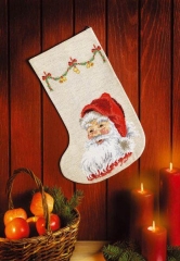 Permin Stickpackung - Weihnachtsstiefel Weihnachtsmann