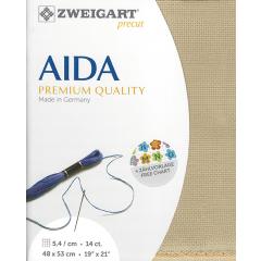 Zweigart Stern-Aida 14ct - beige (Precut 48x53 cm)