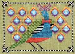 Stickvorlage Artful Offerings - Persnickety Peacock