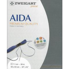 Zweigart Aida Precut 18ct - anthrazit (48x53 cm)