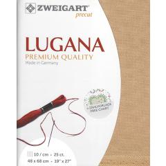 Zweigart Lugana 25ct - rich sand (Precut 48x68 cm)