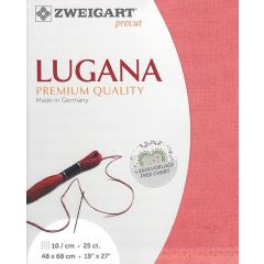 Zweigart Lugana 25ct - koralle (Precut 48x68 cm)