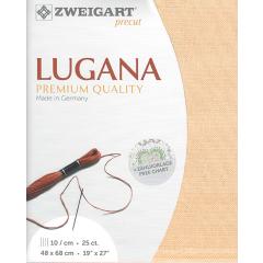 Zweigart Lugana 25ct - apricot (Precut 48x68 cm)