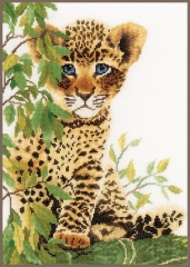 Lanarte Stickpackung - Junger Leopard