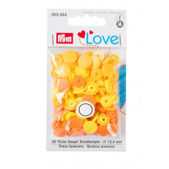 Nähfrei-Druckknöpfe Ø 12,4 mm Color Snaps gelb - Prym