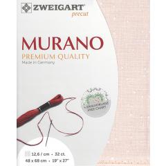 Zweigart Murano Precut 32ct - 48x68 cm Farbe 4259 Splash rose-weiß