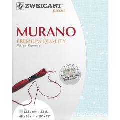 Zweigart Murano Precut 32ct - 48x68 cm Farbe 5429 Splash mint-weiß