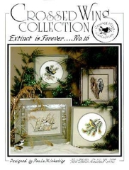 Stickvorlage Crossed Wing Collection - Extinct Is Forever