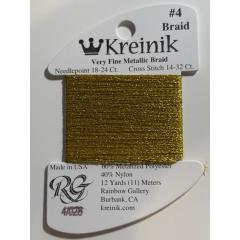 Kreinik Very Fine Braid #4 028 – Citron