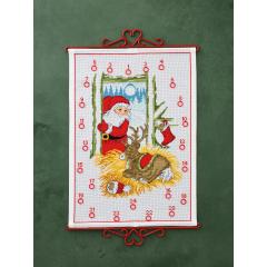 Permin Stickpackung - Adventskalender Rentier & Weihnachtsmann