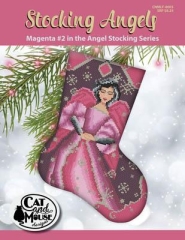 Stickvorlage Cat and Mouse Designs - Stocking Angel 2 - Magenta In The Angel
