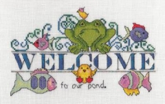 Stickvorlage MarNic Designs - Welcome To Our Pond