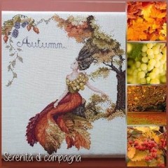 Stickvorlage Serenita Di Campagna - Autumn