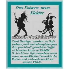 Stickvorlage Kreuzstich-Insider Des Kaisers neue Kleider